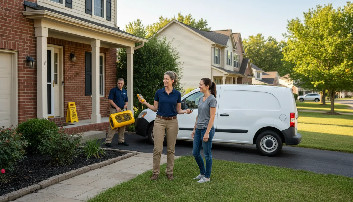 Residential water damage restoration in Wheeling, IL